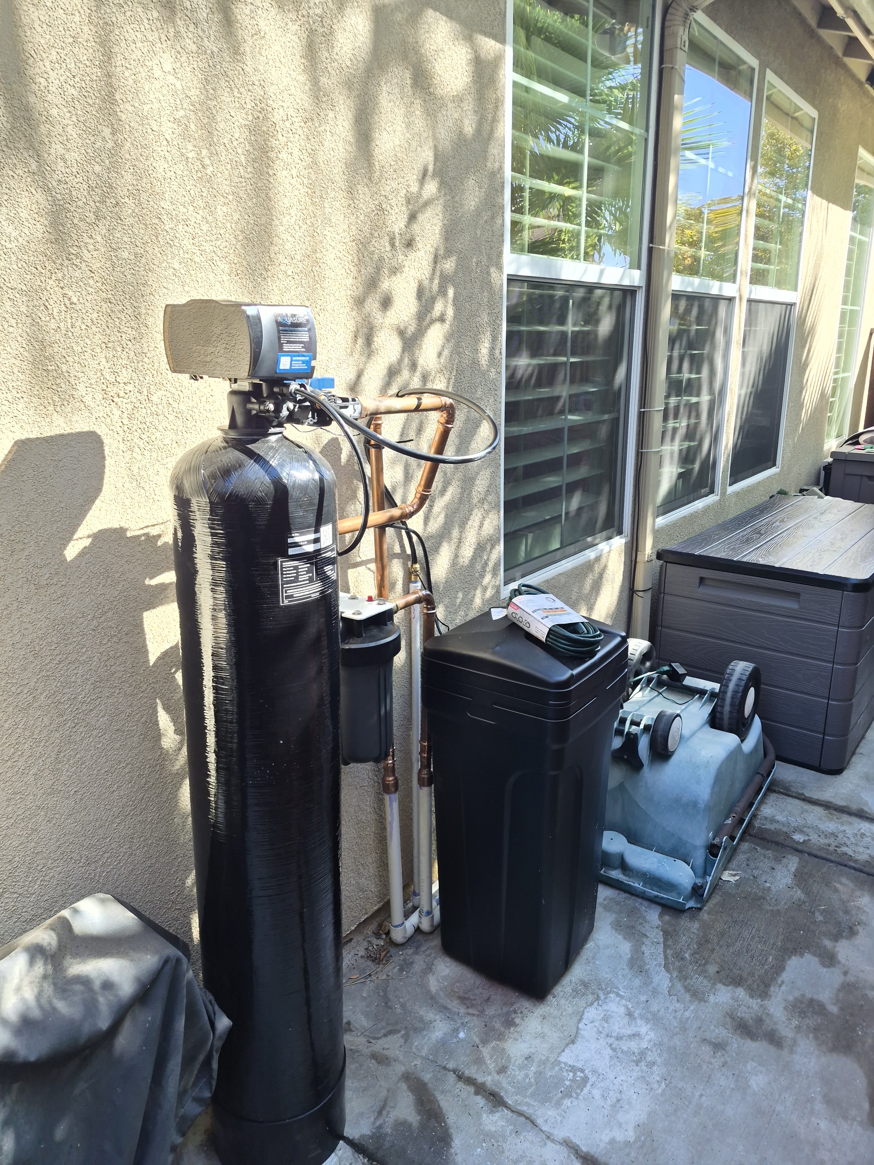 Water softener installation